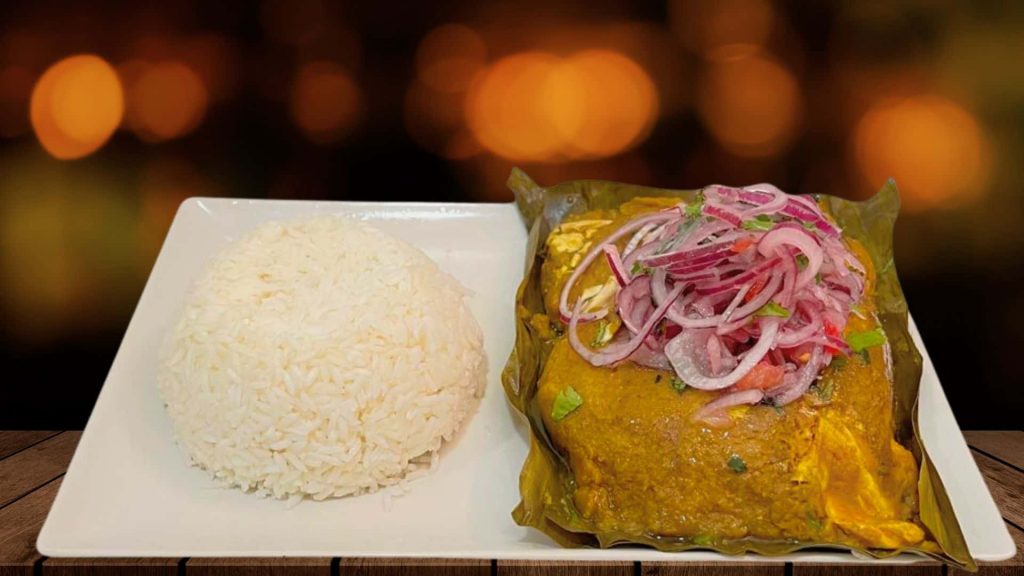 bollo de pescado plato típico del restaurante tilin Tilin